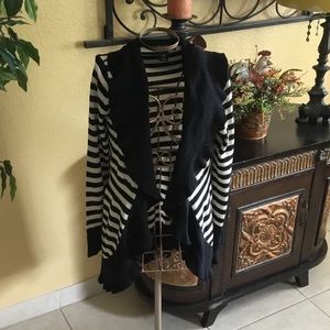 NWOT White House Black Market Striped Cover up
